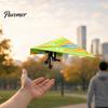 Assembled Plane Set Remote Control Paper Airplane Kit, with Gyro Stabilizer, Dual Propellers, DIY Electric Kit RC Set, Educational Glider Assembly Toy