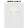 UR Women's Autumn Shawl Tie V-Neck Long Sleeve T-Shirt