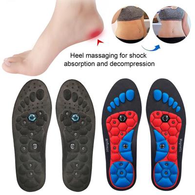 1 Paar Einlegesohlen für die Magnetfeldtherapie, Akupressur-Massagesohlen für Männer und Frauen, Fußeinlagen zur Förderung der Durchblutung, Linderung von Druck