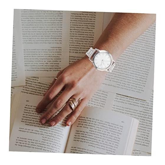 Ledmomo Luminous Steel Band Watch Wristwatch Men's Casual Watch Decorative Men's Watch Fashionable Men's Watch Watch Causal Glass White