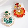 Stylish Carp Pin With Crystals Embellishment Portable Secure Clasp Versatile Accessory For Jackets Bags Hats
