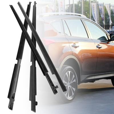 4Pcs Outer Window Seal Belt Rubber Glass Weatherstrip Moulding Trim