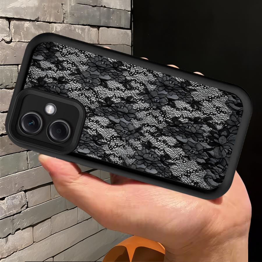 Creative Lace Pattern Phone Cover Case for Xiaomi Poco F8 X3 NFC C51 X3 Pro C61 C50