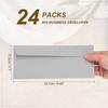 24Pcs 24.1cmx10.5cm Colored Self Seal Letter Size Paper Envelopes #10 Business Envelopes for Business Mailing Wedding Invitation