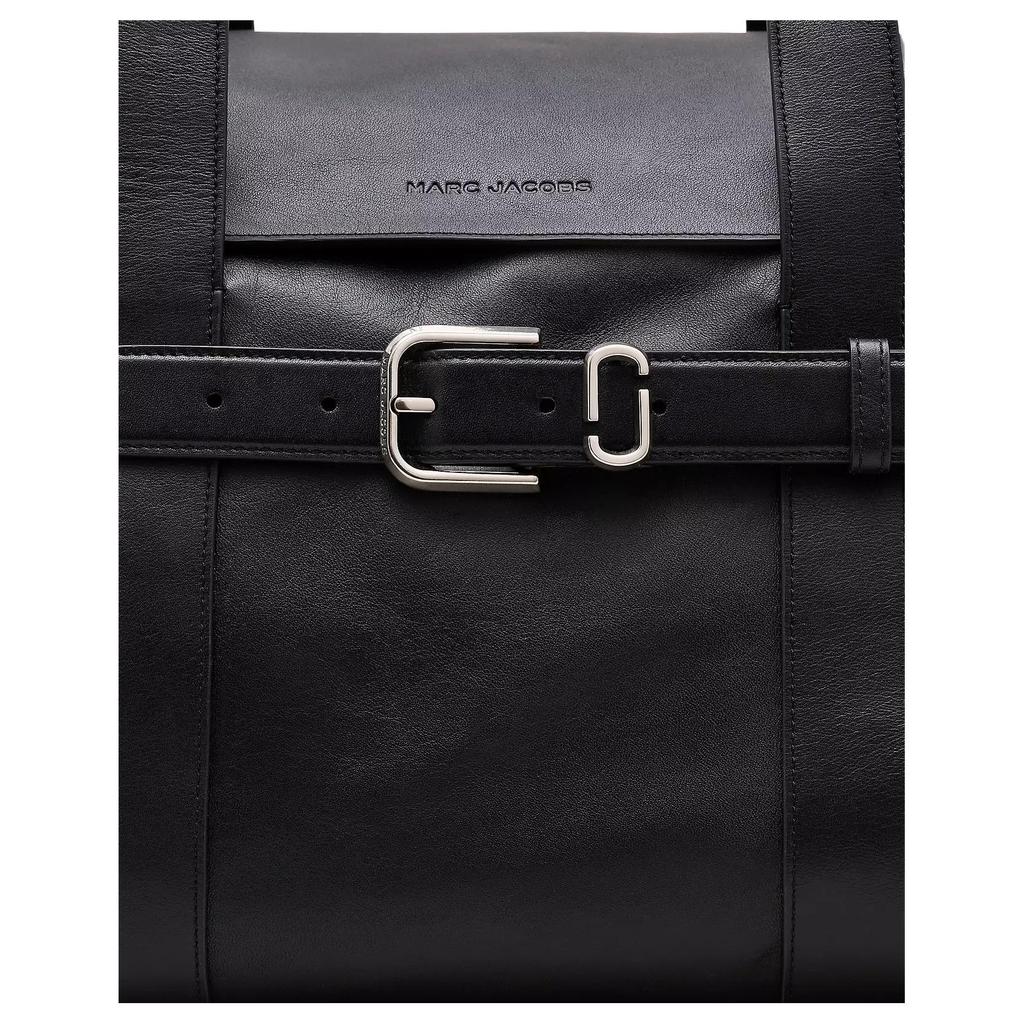 Marc Jacobs Solid Color Brand Logo Design Magnetic Closure Cotton Denim Tote Bag Women tote bags Black 2F5HTT012H01-001