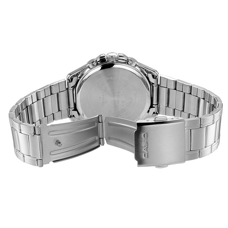 Casio STANDARD Series Business Simple Waterproof Quartz Movement Stainless Steel Strap Japanese and Korean Watch Men's Watch Silver MTP-1374D-7AV