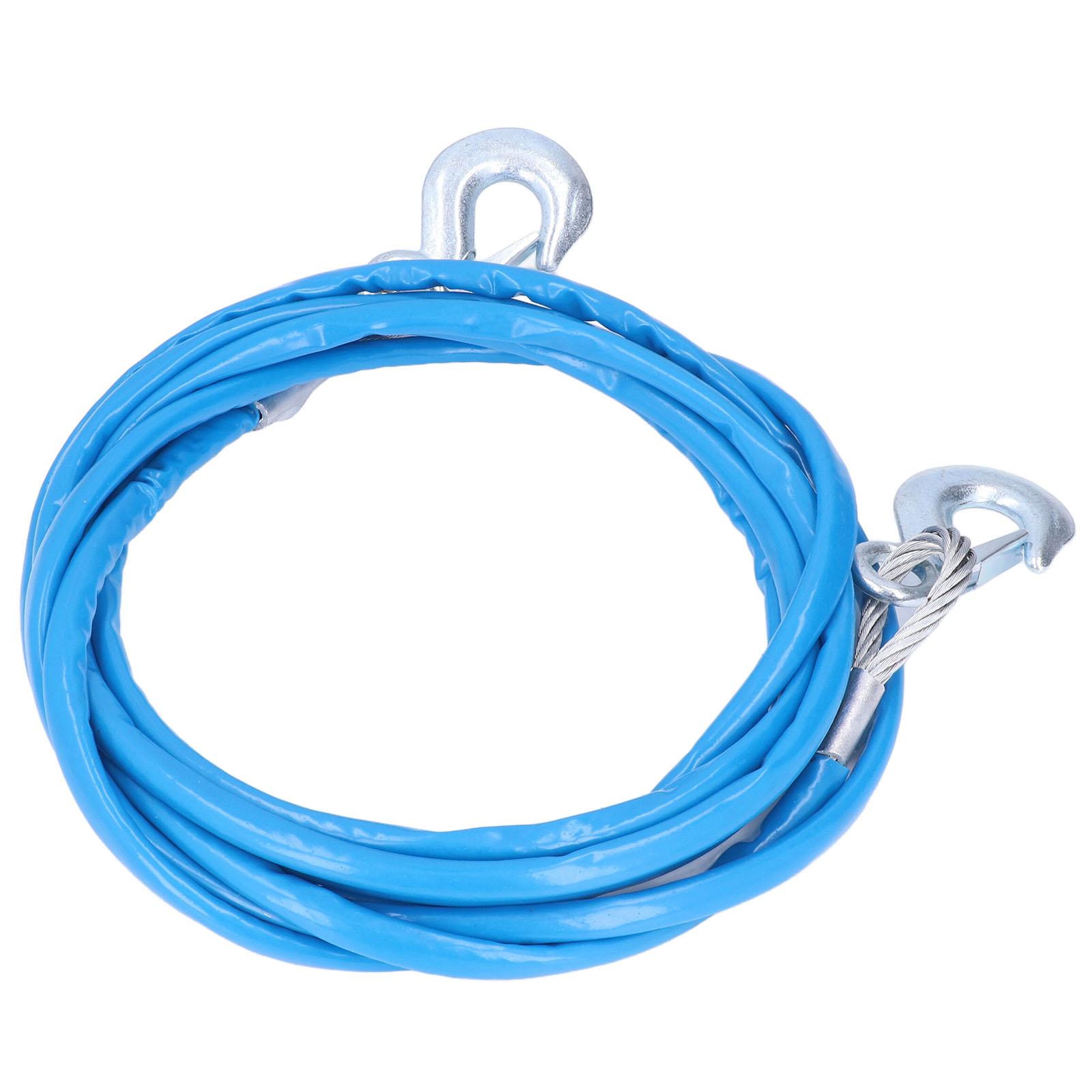 

Трос аварийного тормоза прицепа с крюком Быстросъемный 5мx12мм 16,4фтx0,5дюйма Нагрузка 7т для легковых автомобилей внедорожников легких