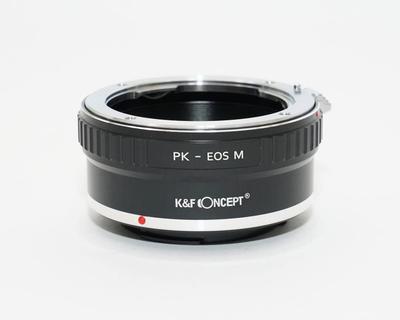 PENTAX K Lens EOS M Mount Adapter with Lens Cloth K&F PK-CANON Pk-eosm (KFEOSM)