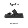 Augustine Platform Slippers Women's Wear 2025 New Summer Platform Silver with Skirt Rhinestone Cover Toe Sandals