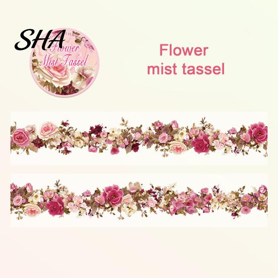 Long Roll Washi Tape Floral Tape, Vintage Flower Pattern PET Decorative Scrapbooking for Junk Journal Supplies, Scrapbooking, DIY Crafts, Gift