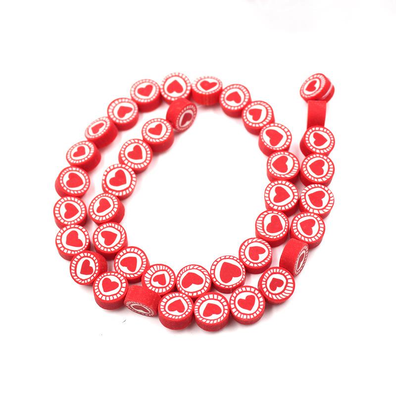 Soft Pottery Beads Beaded Handmade Materials Diy Jewelry Accessories Mobile Phone Chain Bead Separation Mixed Color Soft Pottery Loose Beads