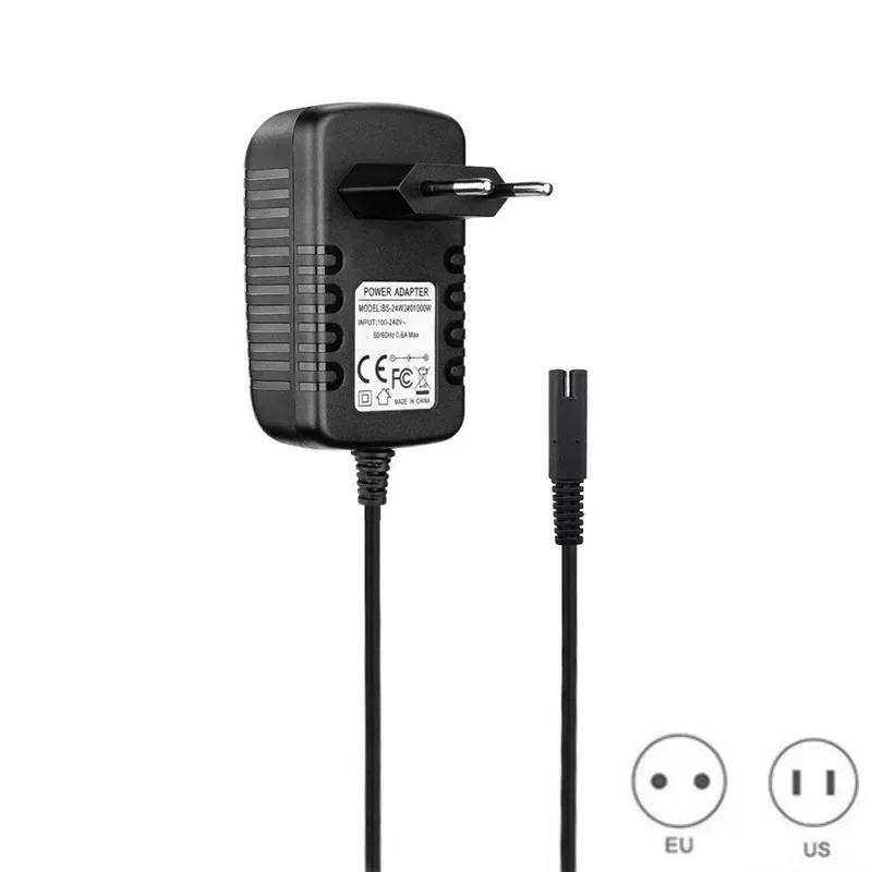 Double Fork Adapter for Waterpik WP360 WP360W WP462 WP462W WP450 WP450W WP450EC WP462EC Power Cord, EU/US Plug Power Charger