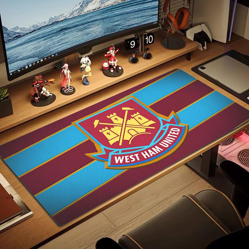 West Ham United2 Print Cushion Non-slip Laptop Tablet Big Mousepad XXL Mat Mini PC Playmat With Lock edge