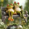 1PCS Retro Frog Statue Outdoor Garden Ornament, Courtyard Lawn Decor for Party Festival Decoration