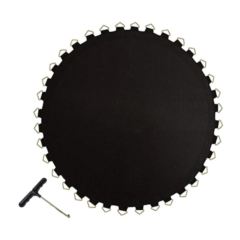 

Trampoline Replacement Mat Round Trampoline Safety Pad with V-Rings Jumping Pad High Elastic Round Jumping Mats 36 button jump cloth