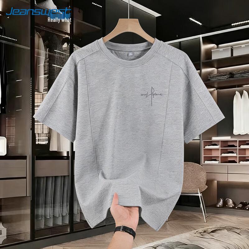 

Jeanswest Men s Cursive English Print Loose Fit Long Sleeve T-Shirt 3XL