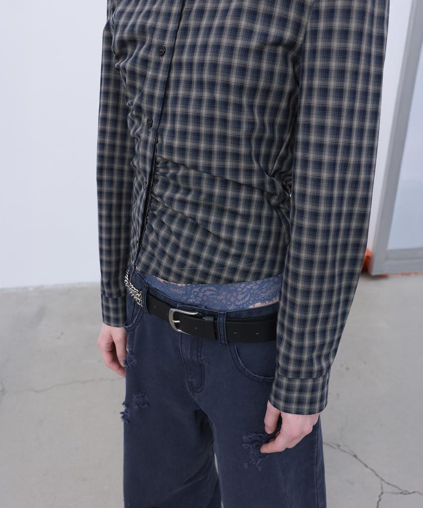 LCDC™ Asymmetric Button Shirt (Navy)