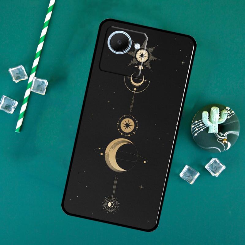 

Galaxy Moon Stars Phase Totem Art For Realme C55 C33 C25s C21Y C11 C15 C30 C53 C51 GT Neo5 GT3 GT5 9 10 11 12 Pro Plus Case Realme 11 Pro