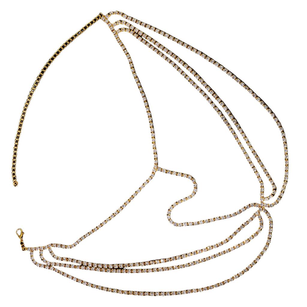 Masquerade Mask Shimmering Face Chain Multilayer Veil Mask Elegant Woman Metal Chain Face Mask for Parties Carnival