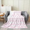 Contemporary Swirl Ring Line Art Pattern Comfortable Fleece Blanket Fit Living Room Bed Office All-match Simple Household Decor