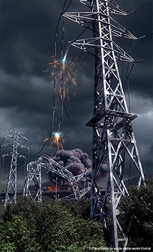 TOMYTEC 1/144 DioColle Combat Series DCM16 Assault City C High-Voltage Tower Pre-painted Plastic Model 319832