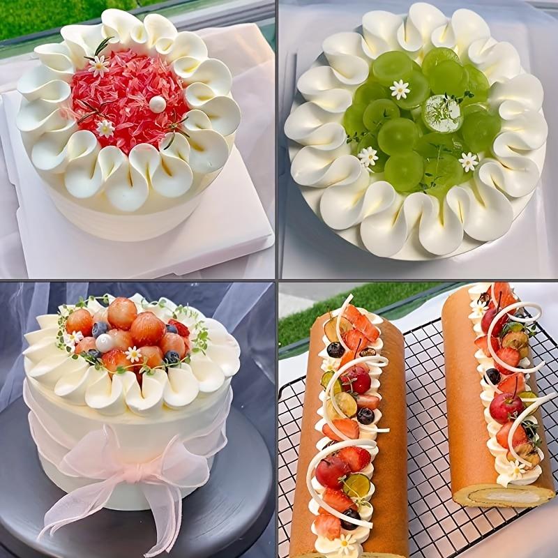 3 Stück/Set Spritztülle, Santa Ana Blume Spritztülle V-förmige Spritztülle, Wellenförmige Spritztülle, Sahnetorte Verzieren