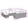 Vidaxl 11-Cz. Tuinmeubelset Met Kussens, Beige, Polyrotan