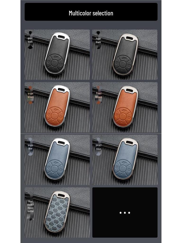Double-Sided Leather Key Case for ORA Good Cat GT & Lightning Cat - Full Coverage, No Signal Block