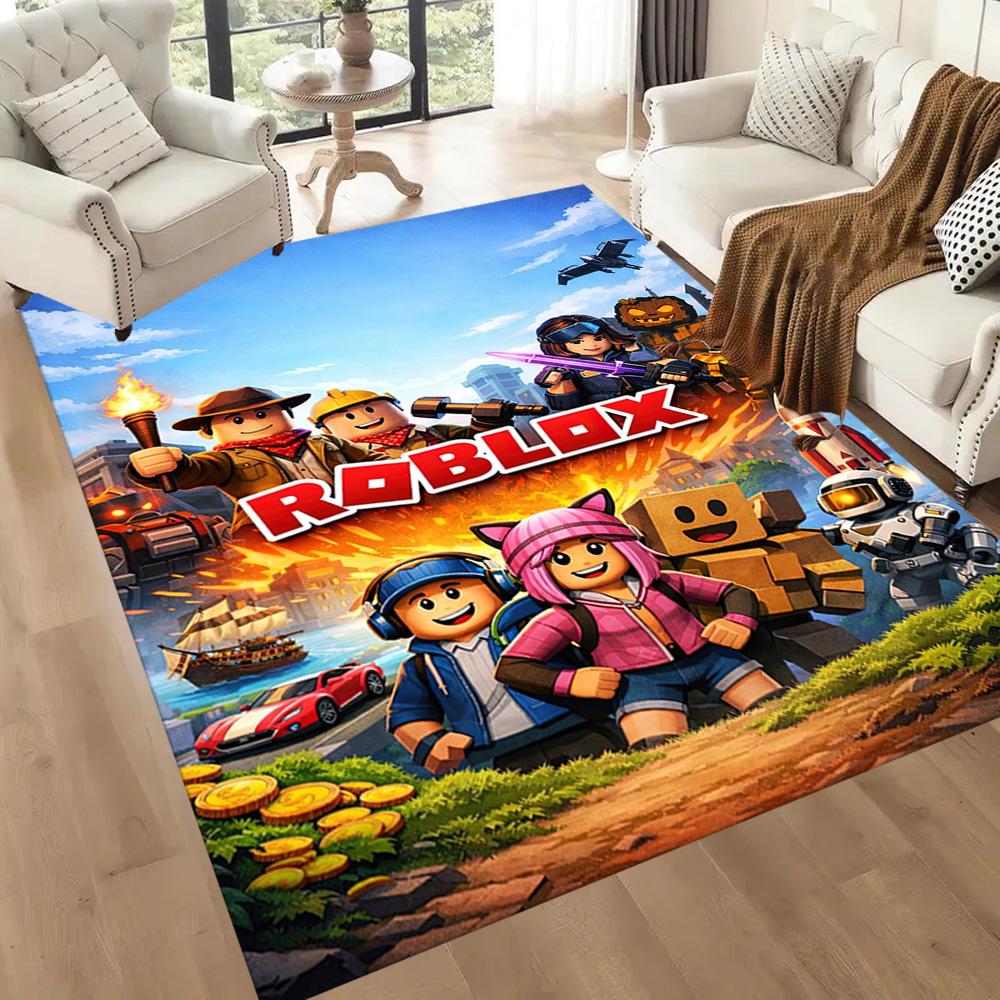Rolling Blocks Adventure Square Rugs Are a Great Choice for Living Rooms, Bedrooms, Home Décor, and As Gifts.