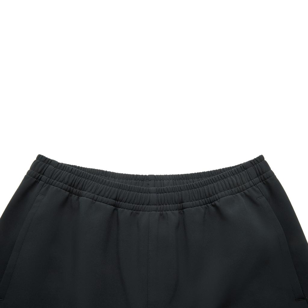 Li Ning Sports Trend Series Loose Fit Cuffed Solid Color Lace-Up Knitted Sweatpants Men Bottoms Black AYKU559-1