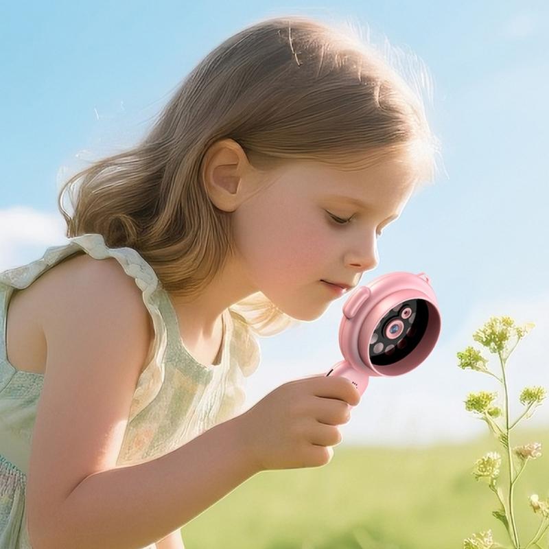 500x Magnification Microscope Handheld Magnifying Glass Support PC Educational Science Toys Pocket Microscopes for Kids