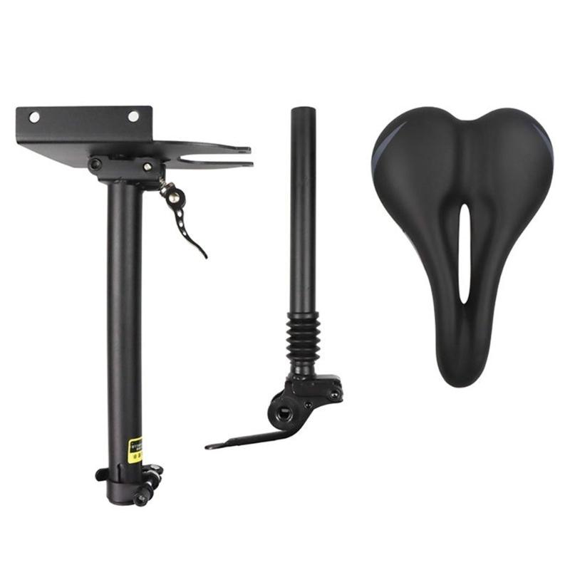 Quick Installation Shock Absorption Spring Cushioned Suspension Scooter Seat For M365 With High Durability Leather Pad