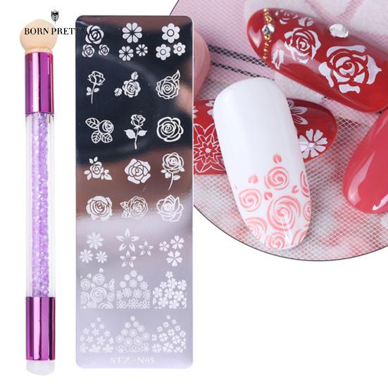Good Quality Nail Nails Ornaments Print Template Exquisite Pattern Lightweight Detachable
