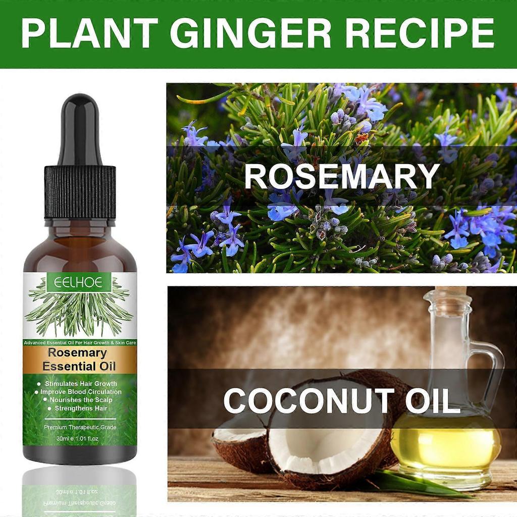 2 Pcs Rosemary Oil For Hair Growth, Rosemary Essential Oil For Hair Growth & Skin Care,improve Hair Loss