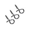 Black Stainless Steel Fly Hook Lure Snap Convenient Change Fishing Snaps (S)
