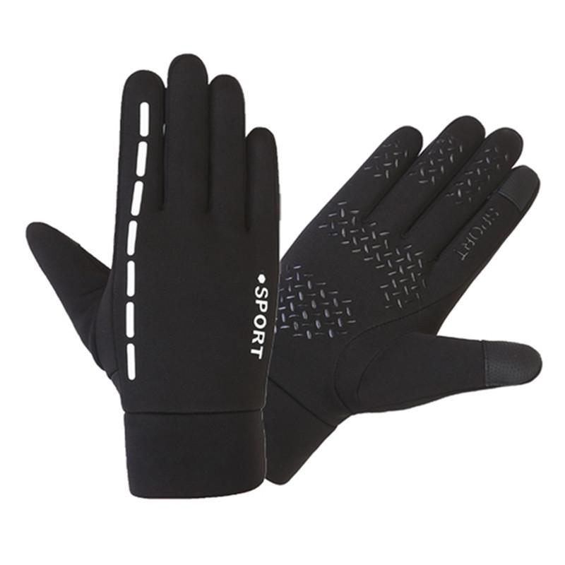 Warm Gloves for Autumn and Winter Riding for Men and Women Outdoor Sports Plus Velvet Cold Proof Feng Shui Motorcycle Touch Screen Gloves