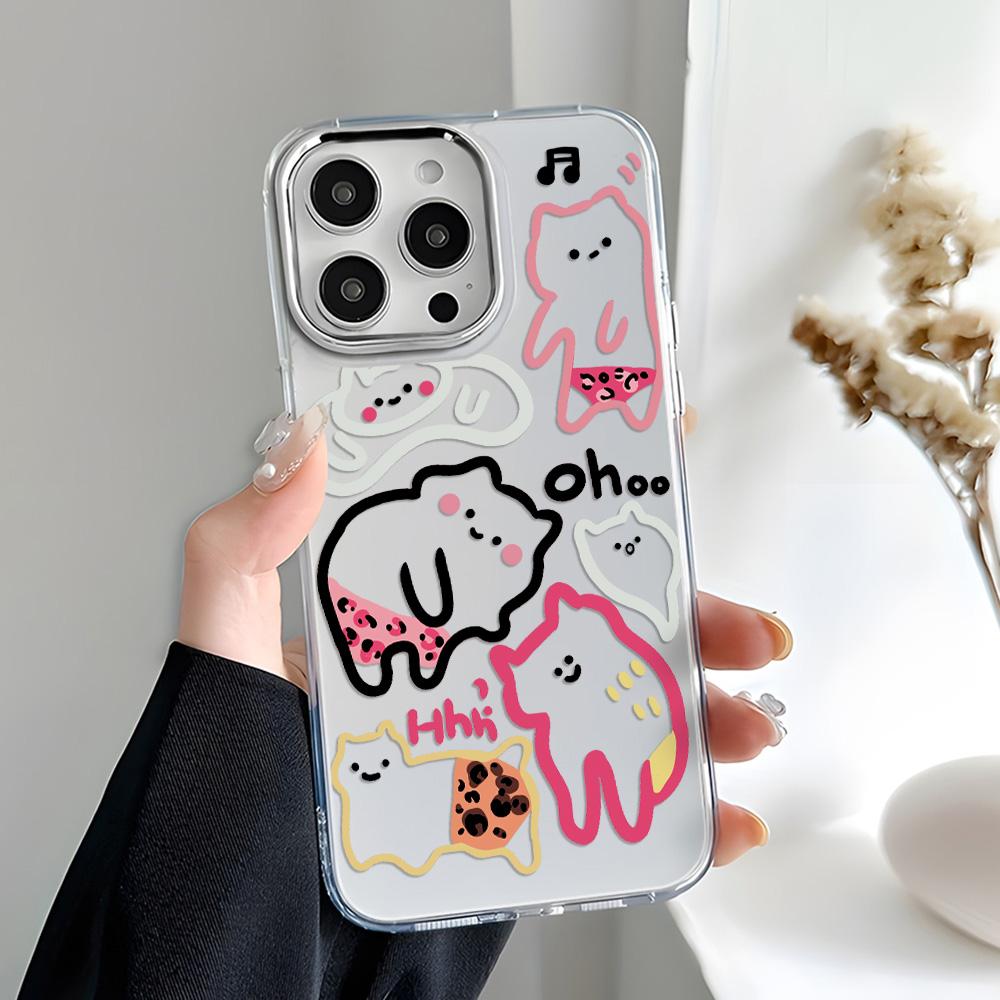 Transparent phone case for iPhone 11 12 13 iPhone 13 14 15 Pro 15 16 Pro Max Samsung A15 A16 A25 A26 A55 A56 S25 S24 S22 S23 Ultra S25 Edge