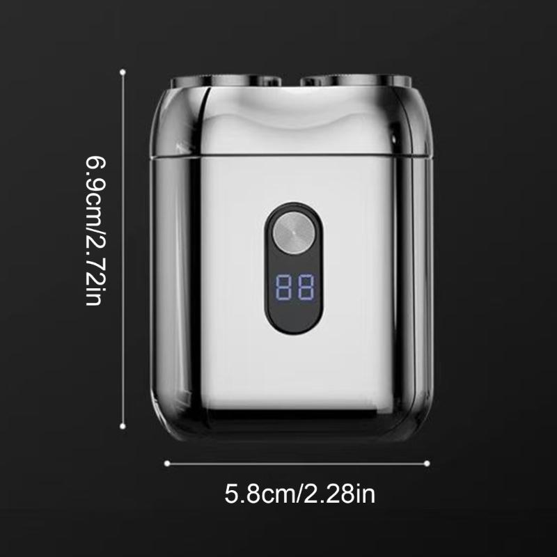 Double Blade Rechargeable Razors With Magnetic Attachment for Men Waterproof Electric Trimmer Beard Grooming Tool