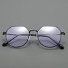 High-Quality Gold-Rimmed Myopia Glasses Stylish Round-Frame Unisex Ultra-Lightweight Blue Light Blocking Nearsighted Glasses