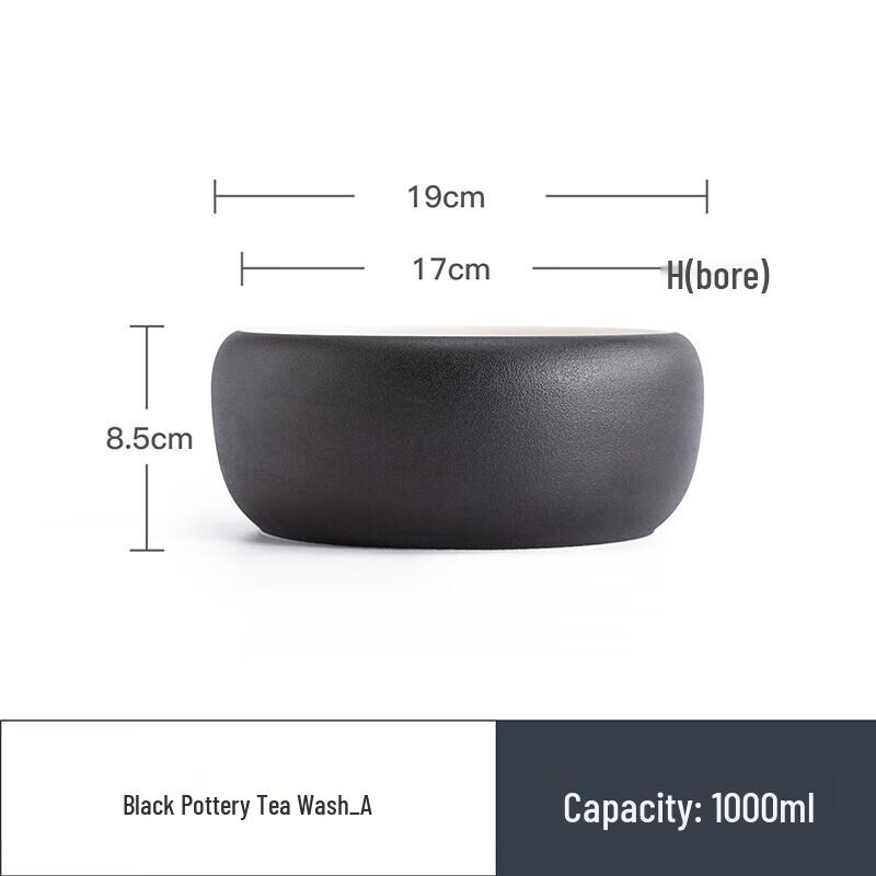 

Nanshan Mr. Black Pottery Tea Wash Basin