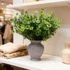 2-Pack Artificial Four Leaf Clover Plants Faux Shamrock Stems for St. Patrick's Day Decor Lucky Greenery for Wedding Home Garden
