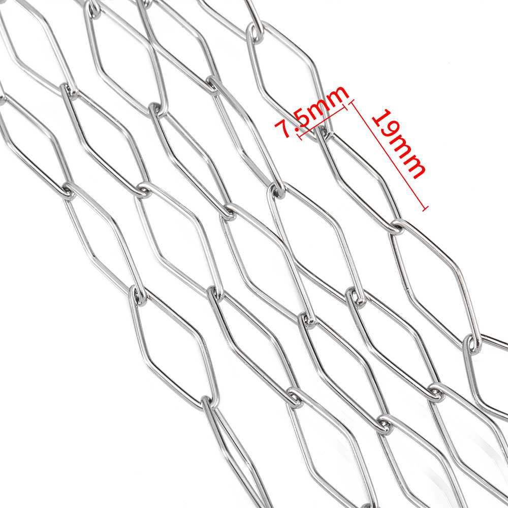 

1Meter Stainless Steel Gold Plated Link Chain for Needlework DIY Men Necklace Bracelet Jewelry Making Materials Supplies No Fade 1meter