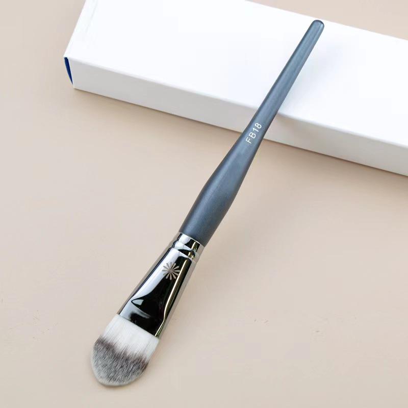 Bi Series Makeup Brush Set: Powder, Blush, Highlight, Contour, Nose Shadow, Eyeshadow Brushes with Animal Hair.
