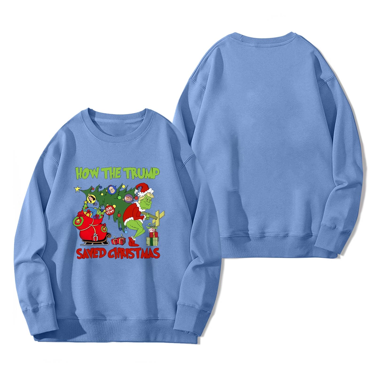 

Женский модный повседневный пуловер с длинным рукавом и принтом XL