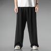 Summer Lightweight Breathable Linen Pants Men's Loose Straight Wide-leg Pants Cotton and Linen Casual Pants