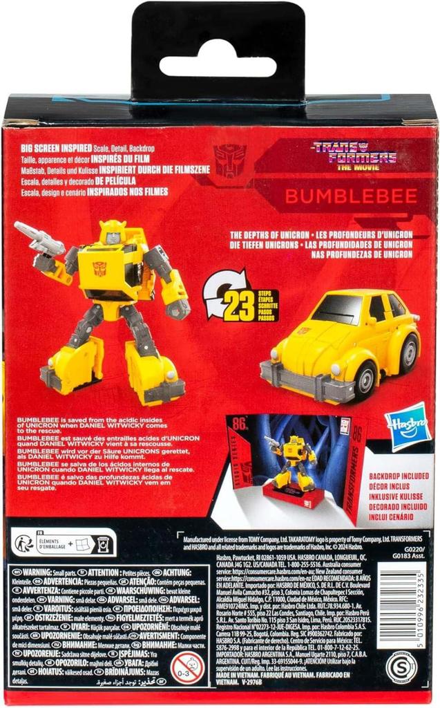 Transformers Generations 2024 Studio Series Deluxe Class #86-29 "Transformers: The Movie" Bumblebee Hasbro TF SS G1 Animated Bumble [Parallel Import]
