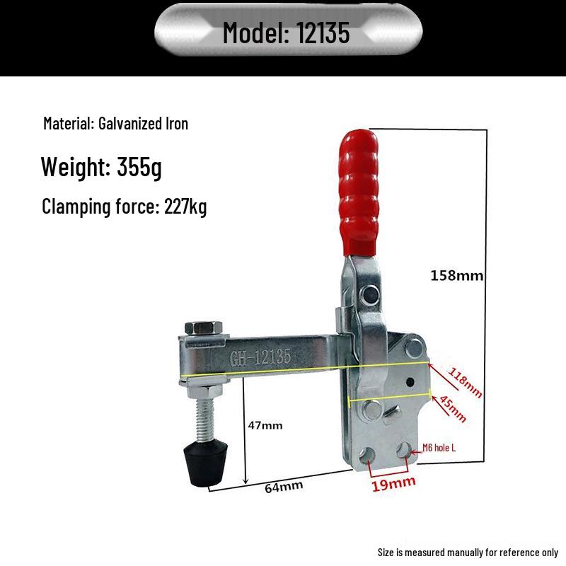 XB-101-A Adjustable 304 Stainless Steel Quick Latch Clamp for Workpiece Fixing