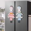 Refrigerator Door Handle Covers Set Of 2 Easter Cute Rabbit Bunny Egg Washable Fridge Dishwasher Mocrowave Oven Door Decor