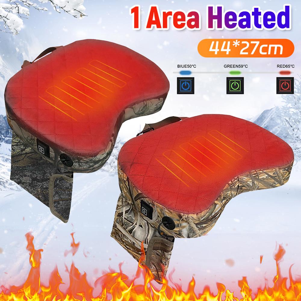 Hunting Heated Seat Cushion Waterproof Heating Seat Cushion USB Power Portable Sponge Cushion for Camping Stadium