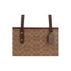 Coach City 30 Logo Print Tote Bag Women tote bags Brown Yellow CCQ28-IMXHE